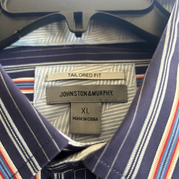 Johnston & Murphy Striped Casual/Dress Shirt Size XL - Picture 2 of 8